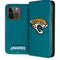 NFL Jacksonville Jaguars Teal Distressed iPhone 15 Pro Folio Case